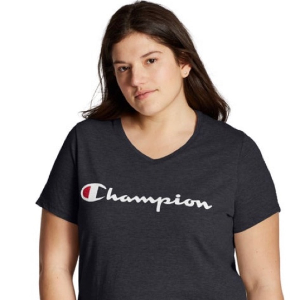 Champion black active wear tee